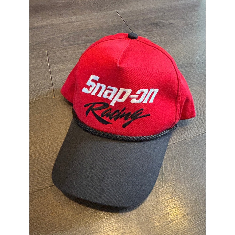 Vintage Snap-on Racing Hat Swingster Red Black Embroidered Snapback Trucker Cap
